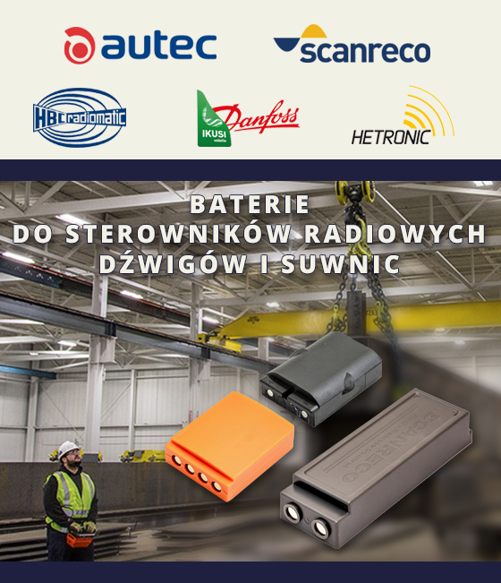 Sterowniki radiowe dźwigów i suwnic