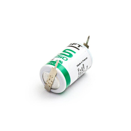 Bateria litowa SAFT LS142502PF z pinami 3,6V 1200mAh Li-SOCl2 1/2AA, ER14250S, SL-350, SL-750, XL-050FL, TL-4902, TL-5902