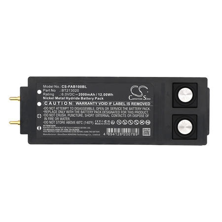 Bateria zamienna do HBC Radiomatic BT213020 BT213001 6V 2000mAh NiMH do TTB 10