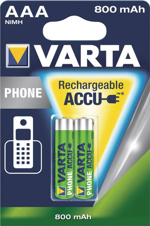 Akumulator AAA R03 VARTA PHONE T398 do telefonów DECT 1,2V 800mAh NiMH 2B