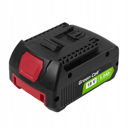 Bateria zamienna Green Cell Bosch 1600A002U5, 2607337069 18V 5.0Ah Li-Ion do elektronarzędzi GBA/GDR/GDS/GDX/GKS/GSA/GSB/GSR/GST/GWS 18 V-Li