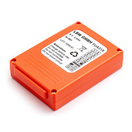 Oryginalna bateria LBW do HBC Radiomatic Fub05AA Fub5AA 6V 2000mAh NiMH - BA205000, BA205030, BA225000, BA225030, BA225031