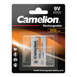 Akumulator Camelion HR6F2, HR9V, 6LR61, 6AM6, MN1604, K9V, PP3 9V 250mAh NiMH