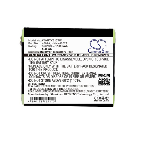 Bateria zamienna do Motorola 4002 3,6V 1500mAh NiMH do T5200 T5300 T5422 T5522 T5532 T6622