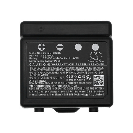 Bateria zamienna do IMET AS106 BE3600Li 3,7V 3200mAh Li-Ion do M880 KRON THOR2 ZED ZEUS2
