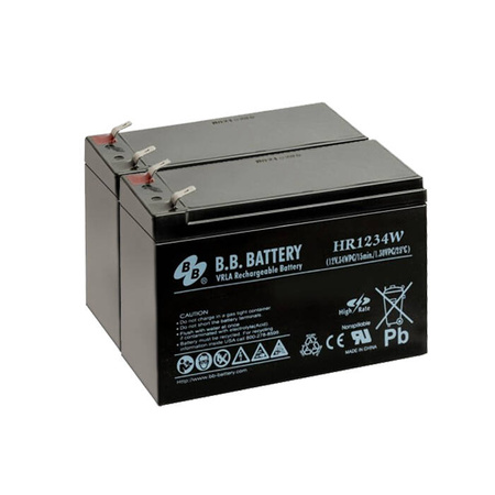 Zestaw akumulatorów B.B. Battery HR1234W 12V9Ah do APC UPS RBC5 RBC9 RBC22 RBC32 RBC33 RBC48 RBC60 RBC62 RBC109 RBC123