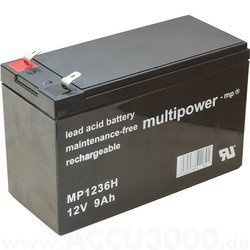 Akumulator MultiPower MP1236H 12V 9Ah AGM bezobsługowy do pracy cyklicznej