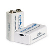 Akumulatorek everActive 6F22/9V Li-ion 9V 550 mAh z USB TYP C