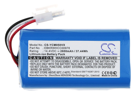 Bateria zamienna iCLEBO EBKRTRHB000118-VE, EBKRWHCC00978 14,4V 2600mAh do ARTE YCR-M05, POP YCR-M05-P, Smart YCR-M04-1