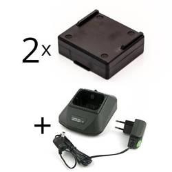 Zestaw ładowarka zamienna 230V do Hetronic Mini + 2 baterie HE900, 68300600, 68300900, 68300940, 68300990, RHE3614KG, KH550025