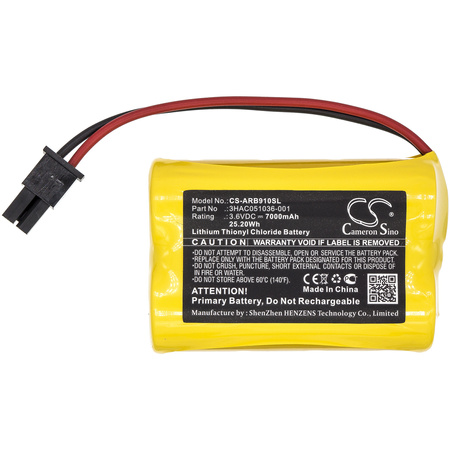 Bateria litowa zamienna ABB 3HAC051036-001 3,6V 7000mAh do ABB IRB 910SC IRB 1200 1s2 PLS17500