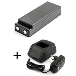 Zestaw ładowarka zamienna Scanreco 9000-000434, 9000-000435 24-230V + bateria 590, 592, 1026, 13445, 16131, 17162, 708031757, IM6024, RSC7220