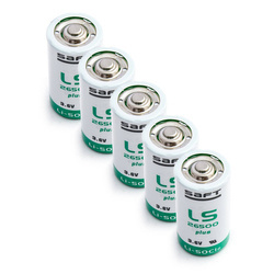 5 x Bateria litowa SAFT LS26500 Plus / STD Li-SOCl2 3,6V 8500mAh - ER26500, TL-4920, SL-2770, SL-770, XL-140F