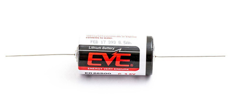 Bateria litowa EVE ER26500P z drutem 3,6V 8500mAh do ciepłomierza Metronic 4