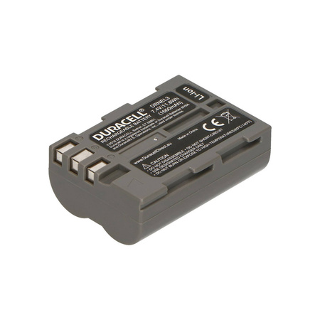 Bateria Duracell DRNEL3 7,4V 1600mAh Li-Ion - Nikon EN-EL3, EN-EL3a