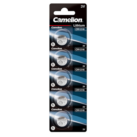 Bateria litowa Camelion CR1216 DL1216 BR1216 3V B5 5szt.