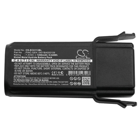 Bateria zamienna ELCA 0401BA000109 0401BA000113 PINC-GEH 7,2V 1200mAh NiMH do ELCA CONTROL-GEH-A TECHNO-M SFERA GENIO