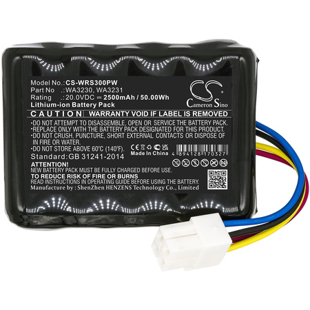 Bateria zamienna do Kosiarki automatycznej Vorx WA3230 Landroid S300 2018 WR105SI 20V 2500mAh Li-Ion