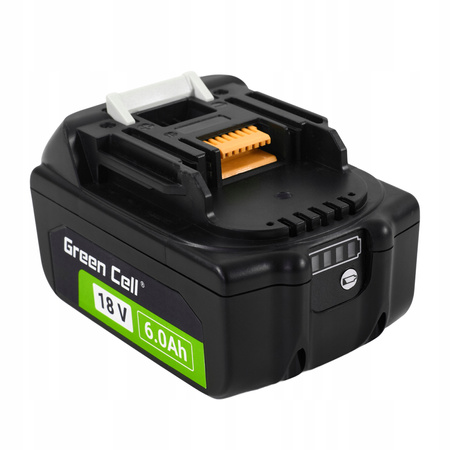 Bateria zamienna Green Cell BL1860 BL1860B BL1840 BL1830 BL1850 do elektronarzędzi Makita LXT 18V 6Ah Li-Ion