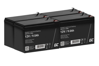 Zestaw akumulatorów Grenn Cell AGM06 12V9Ah do APC UPS RBC8 RBC23 RBC24 RBC25 RBC31 RBC54 RBC55 RBC57 RBC59 RBC63 RBC115 RBC133