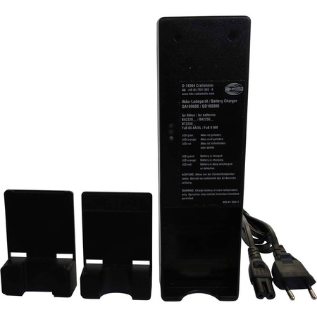 Oryginalna ładowarka sieciowa HBC Radiomatic QA109600 230VAC+2 adaptery do BA209061 BA209062 BA225031 BA222061