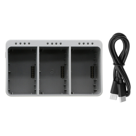 Ładowarka do baterii 270620 BWX162-2453-7.38 BWX162-3850-7.38 270619 do drona DJI Mini 3 / Mini 3 Pro Mini 4 / Mini 4 Pro + 2 kable USB