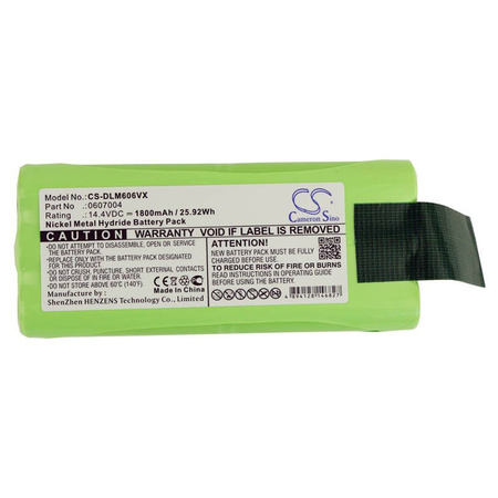Bateria zamienna Dirt Devil 0607004 14,4V 1800mAh do Libero M606, M607, M612
