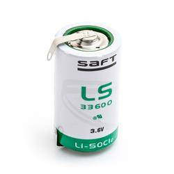Bateria litowa SAFT LS33600CNR z blaszkami LiSOCl2 3,6V 17000mAh SL-780, SL-2780, TL-5930, ER34615S, XL-205L, SB-D02