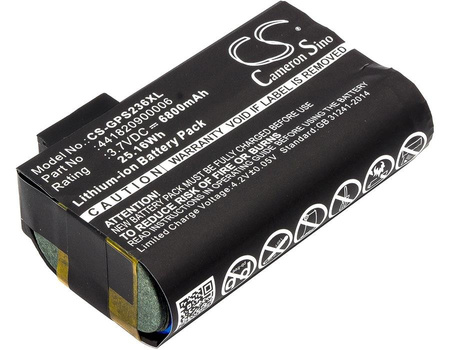 Bateria zamienna skanera Nautiz / Getac 441820900006 3,7V 6800mAh do Nautiz X7, Getac PS236, PS236C, PS336