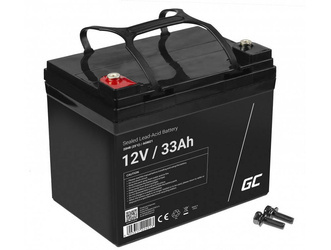 Akumulator Green Cell AGM21 12V 33Ah AGM bezobsługowy akumulator do kosiarki skutera łodzi wózka inwalidzkiego