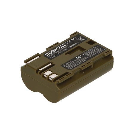 Bateria Duracell DRC511 7,4V 1600mAh Li-Ion - Canon BP-508 / BP-511 / BP-511A / BP-512 / BP-514,