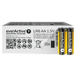 40x Bateria alkaliczna EverActive LR6 LR06 AA 1,5V 2700mAh Shrink