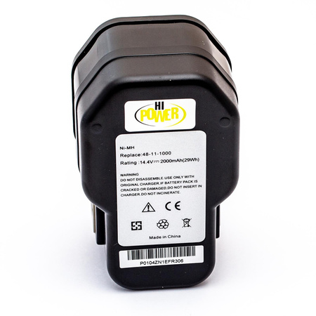 Bateria zamienna Atlas Copco System 3000 BXS14.4, BXL14.4, MXL14.4 14,4V 2.0Ah NiMH do PES14.4 T, PIW14.4HEX, PJX14.4 PowerPlus, PSM14.4, PPS14,4 Power Plus