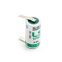 Bateria litowa SAFT LS17330CNR z blaszkami 3,6V 2100mAh 2/3A ER17/33, ER17330, ER17335, T32/41, T32/51, T32/8AA1