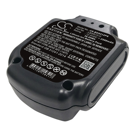Bateria zamienna Black & Decker LBXR1512 12V 2500mAh Li-Ion do elektronarzędzi BDCDD12 BDCD112 BDCDD12KB BDCDD12K BDCD12 BLA12L-0608-1