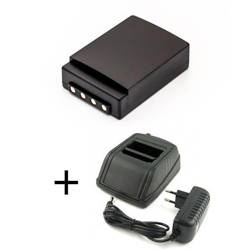 Zestaw ładowarka zamienna do HBC Radiomatic 230V + bateria FUB05AA, FUB05XL, BA225000, BA225030