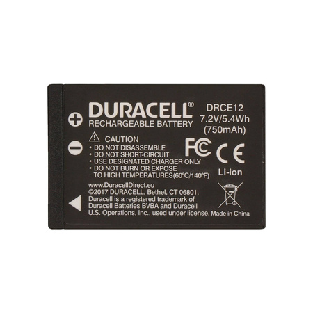 Bateria Duracell DRCE12 7,2V 750mAh Li-Ion - Canon LP-E12, EOS