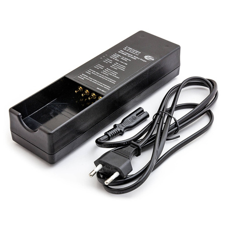 Oryginalna ładowarka sieciowa HBC Radiomatic QA109600 230VAC+2 adaptery do BA209061 BA209062 BA225031 BA222061