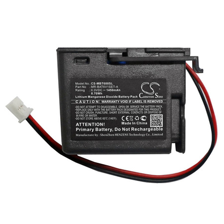 Bateria zamienna Mitsubischi MR-BAT6V1SET-A 6V 1450mAh Litowa do Mitsubishi WK17 - CS-MBT600SL