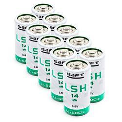 10 x Bateria litowa SAFT LSH14 / STD C 3,6V LiSOCl2 rozmiar C wysokoprądowa - TLH-5920, SW-C01/FF, ER26500M, SL-770, SL-2770