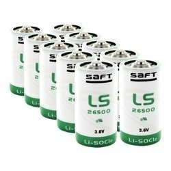10 x Bateria litowa SAFT LS26500 / STD  Li-SOCl2 3,6V 7700mAh - ER26500, TL-4920, SL-2770, SL-770, XL-140F