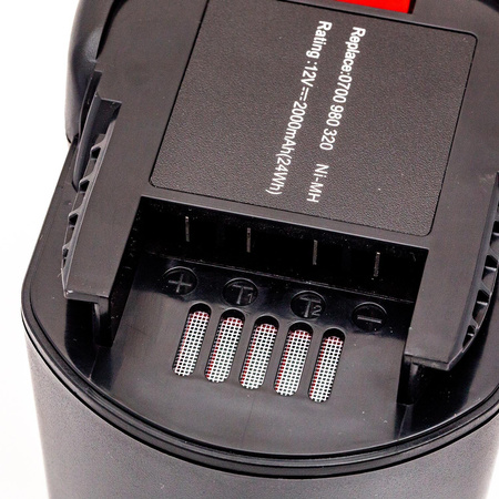 Bateria zamienna AEG 4932352532, 4932399696, 4932399697,4932399698 12V 2.0Ah NiMH do elektronarzędzi BS 12 G, BS 12X-R, BSB 12 G, BSB 12 STX-R, BSS 12 RW