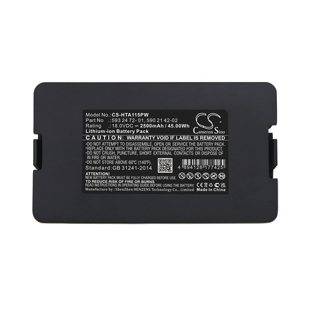 Bateria zamienna do kosiarek Gardena Sileno Life Sileno 2020 Automower 310 2006 Husqvarna 5902142-04, 593 24 72-01 18V 2500mAh Li-Ion do Flymo Easilife 200, Easilife 350, Easilife 500, Easilife