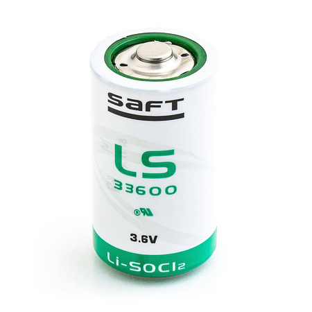 Bateria litowa SAFT LS33600 Li-SOCl2 3,6V do rejestratorów impulsów MacBAT5