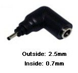 Wtyk zasilacza do laptopa ASUS EEE PC 2.5x0.7mm