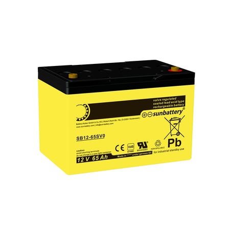 Akumulator SUN Battery SB12-65V0 Vds 12V 65Ah AGM Bezobsługowy