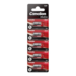 5x Bateria Camelion A23 MN21 12V 23A, 23GA, A23, E23A, GP23A, K23A, L1028, LR23A, LRV08, LRVO8, MN21, MS21, V23, V23GA, VR22 B5
