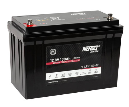 Akumulator Litowy NERBO N-LFP 100-12 12,8V 100Ah LiFePO4