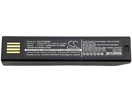 Bateria zamienna skanera Honeywell 013283, 100000495, 50121527-002, HO48L1-G, S-L-0526-E 3,7V3400mAh do 1902, 3820i, 4620, 4820i, 5620, 6320, Xenon Seria
