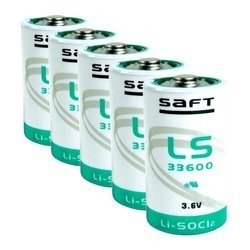 5 x Bateria litowa SAFT LS33600 LiSOCl2 3,6V 17000mAh SL-780, SL-2780, TL-5930, ER34615S, XL-205L, SB-D02